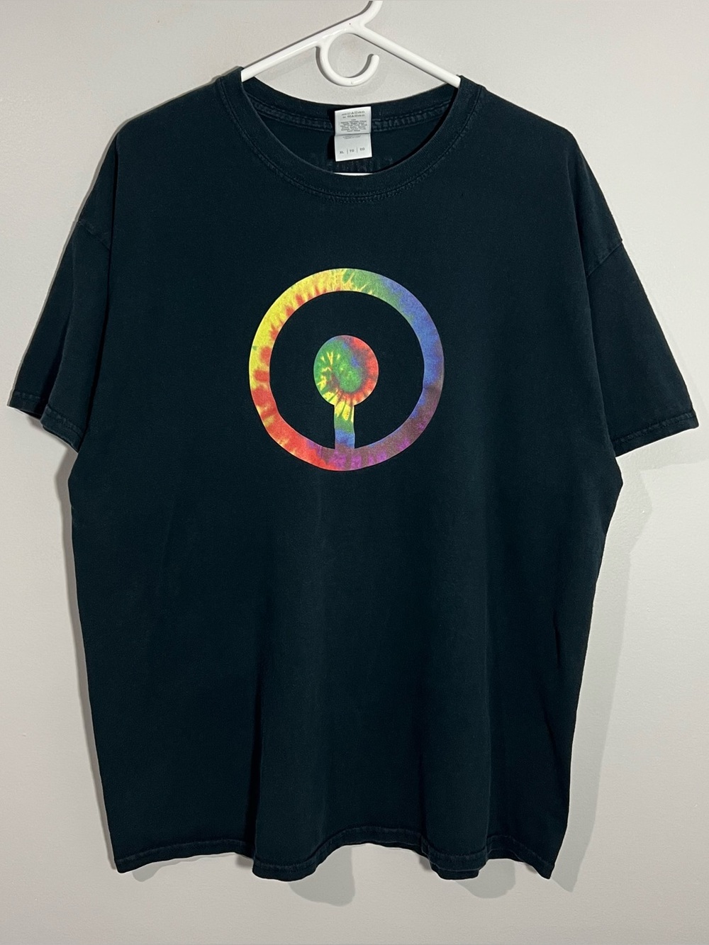 Vintage Corning Museum Of Glass NY Black Rainbow Short Sleeve T-Shirt Mens XL